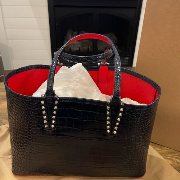 Christian Louboutin Handbags - Navy Blue Christian Louboutin Cabata Small